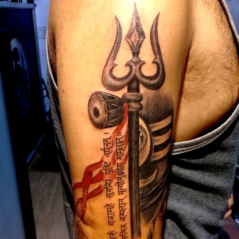 Trishul Tattoo | Om tattoo design, Neck tattoo for guys, Trishul tattoo  designs