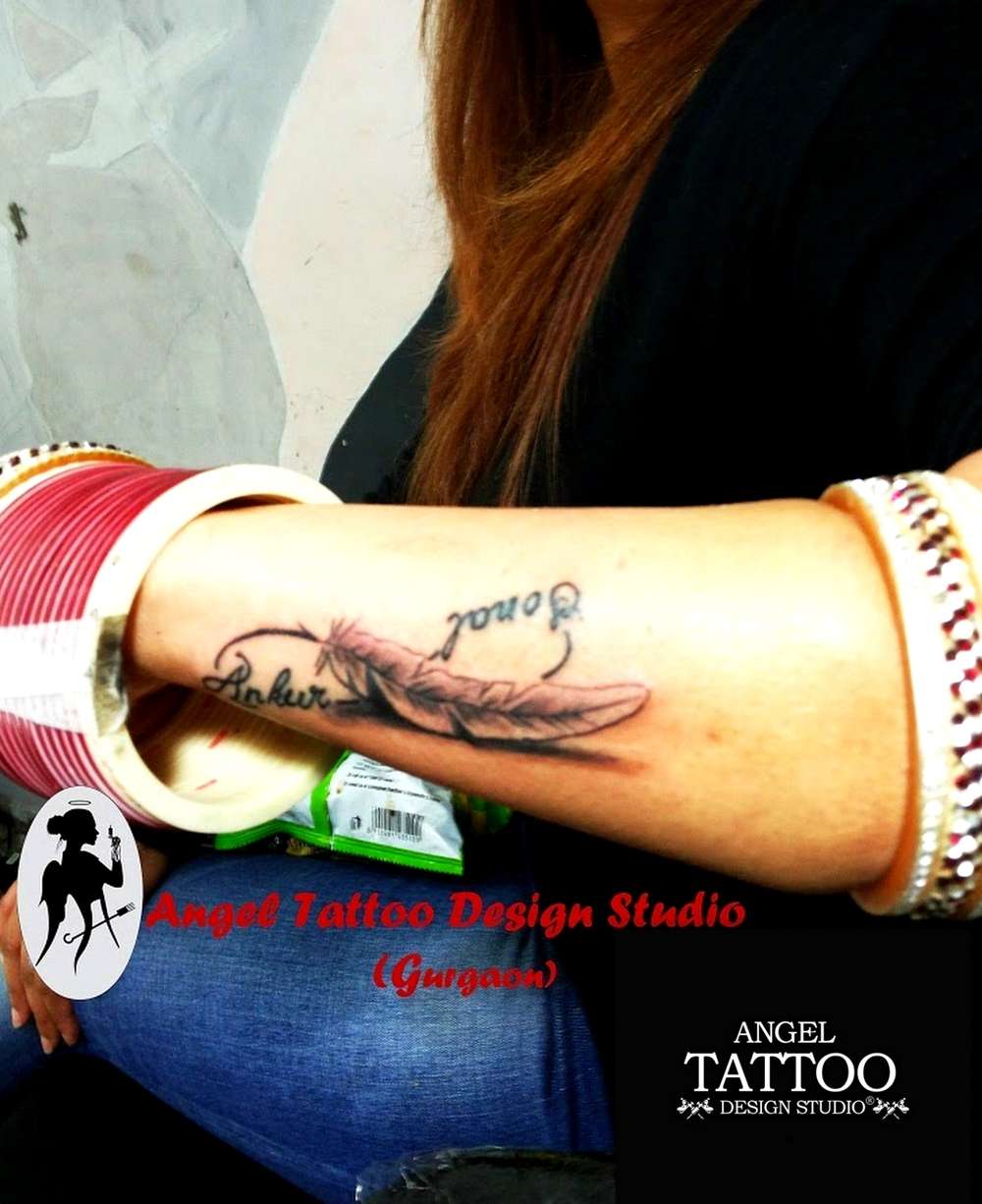 Waheguru khanda punjabi tattoo by Raghav Sethi. | Sleeve tattoos for women,  Hand tattoos, Tattoos for women